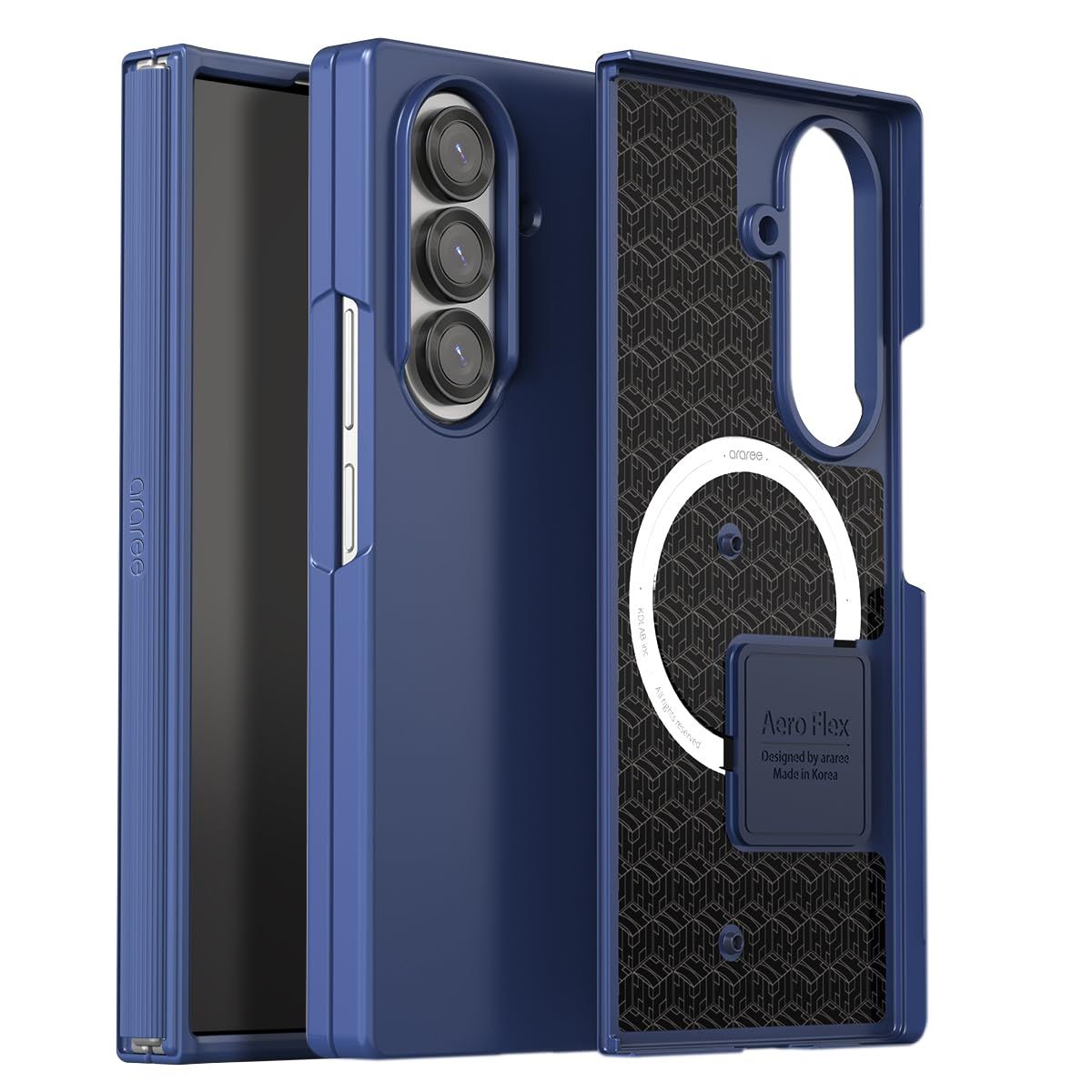 新品 【araree】 Galaxy Z Fold7 対応 ケース 耐衝撃 MagSafe 対応 ヒンジ 保護 スマホケース シンプル マグセーフ 携帯ケース カバー [ Galaxy Z Fold 7 ギャラクシー ZFold7 対応 ] case Aero