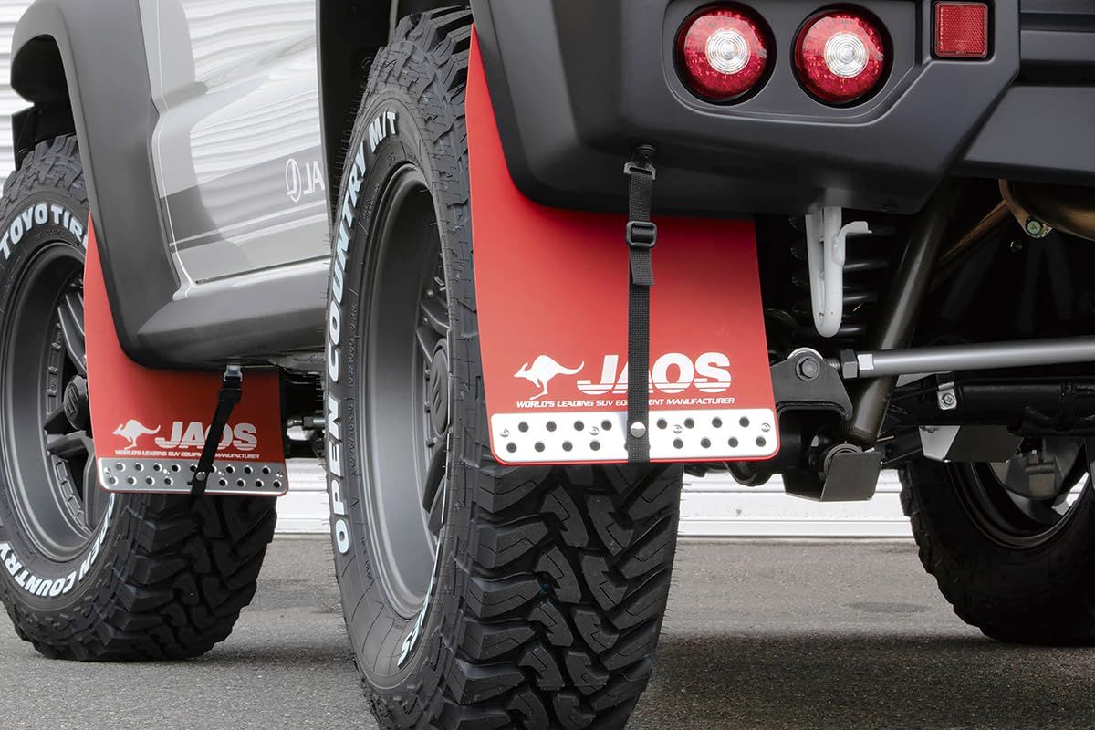 新品 ジャオス(Jaos) マッドガードIII リヤセット レッド スポーツカウル用 ジムニー JB74系 B621518RB