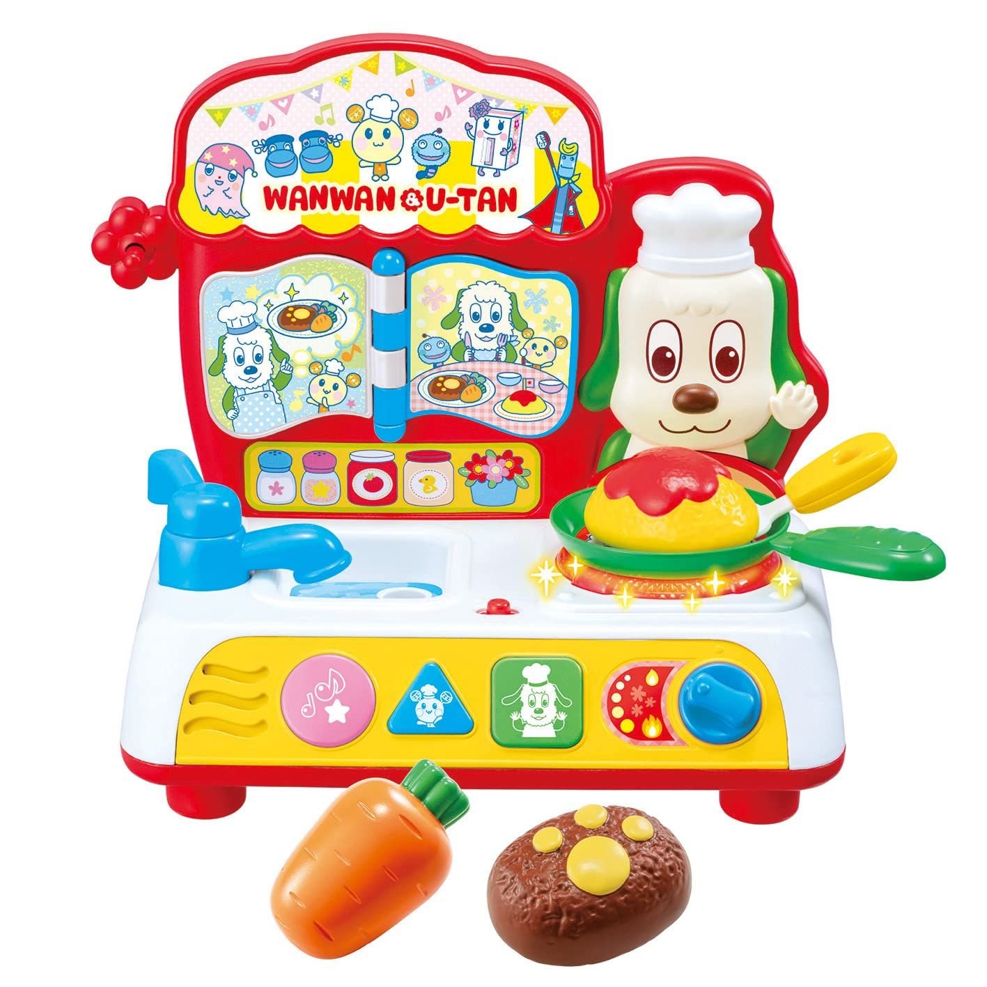 新品 ジョイパレット(JOYPALETTE) ワンワンとうーたん お料理だーいすき! ワンワンのおしゃべりいっぱいはじめてキッチン