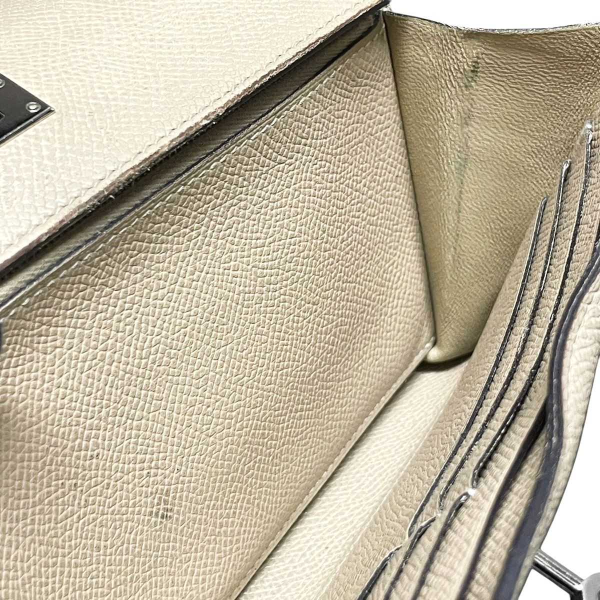 中古】 HERMES エルメス ケリーウォレット トレンチ/SV金具 ヴォー 