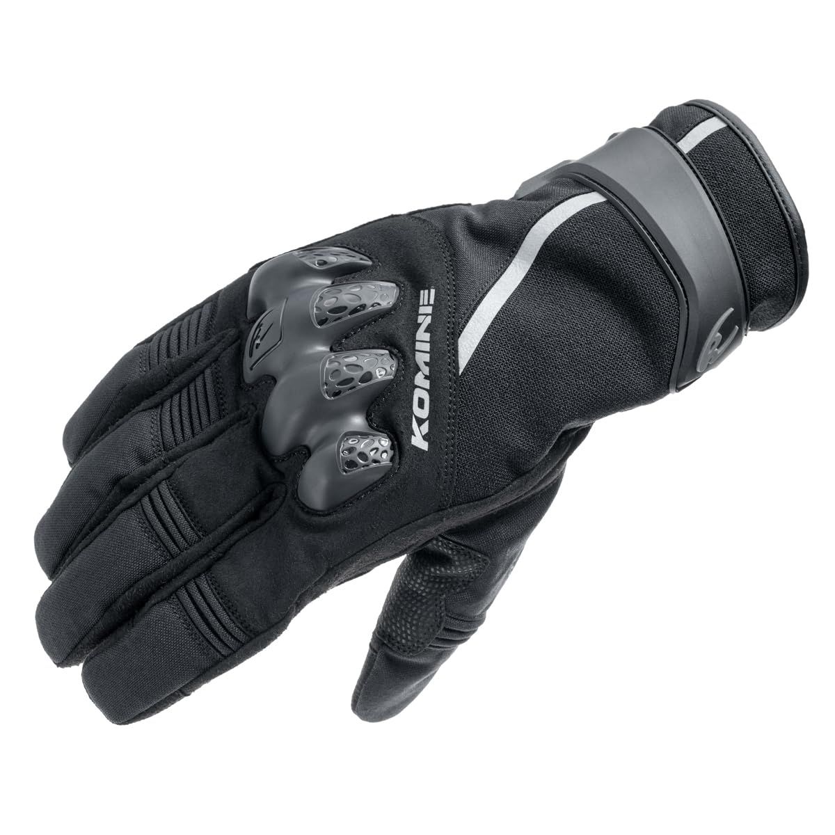 新品 コミネ(KOMINE) バイク用 グローブ GK-857 プロテクトWPウィンターグローブ Black L
