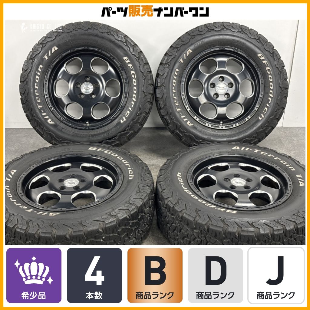【バリ溝 ホワイトレター】BLOOD STOCK 16in 7J +45 PCD100 BFグッドリッチ オールテレーン T/A KO2 LT225/70R16 SJ フォレスター GT XV