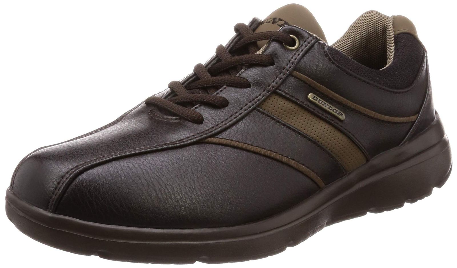 新品 [DUNLOP MOTORSPORT(ダンロップモータースポーツ)] ウォーキングシューズ ストレッチフィット メンズ ダークブラウン 24.5 cm 4E