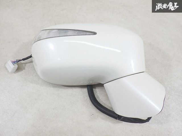 【保証付】 ホンダ 純正 FD3 シビック ドアミラー サイドミラー ウインカー 右 右側 運転席側 8ピン ホワイトパール系 棚7-2