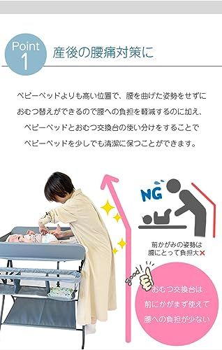 【新品】おむつ替え台 赤ちゃん おむつ交換台 オムツ替え 折りたたみ 新生児 出産祝い ギフト (グレー（高さ調整なし／キャスターなし）) b7990c0a