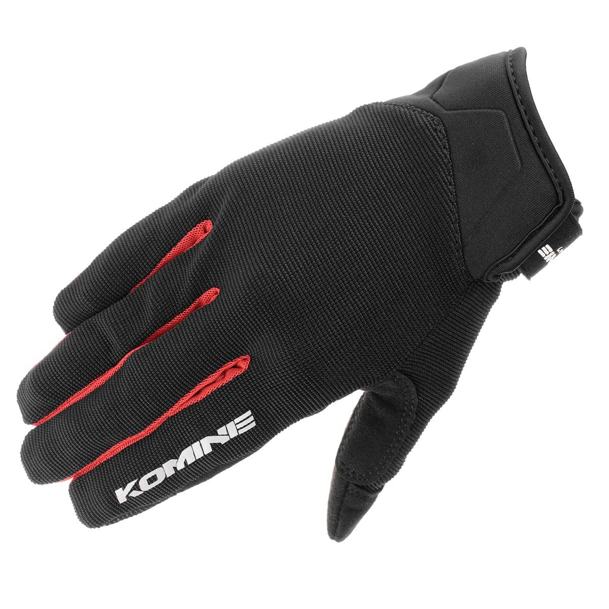 新品 コミネ(KOMINE) バイク用 グローブ GK-1683 ライドメッシュグローブ アレシア Black Red M