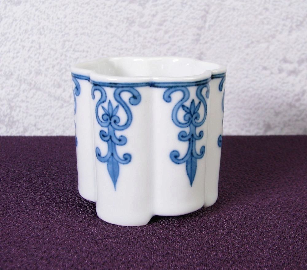 北村和善作 染付 茶巾筒 幅：5.2cm 美品 茶道具/26e043 - メルカリ