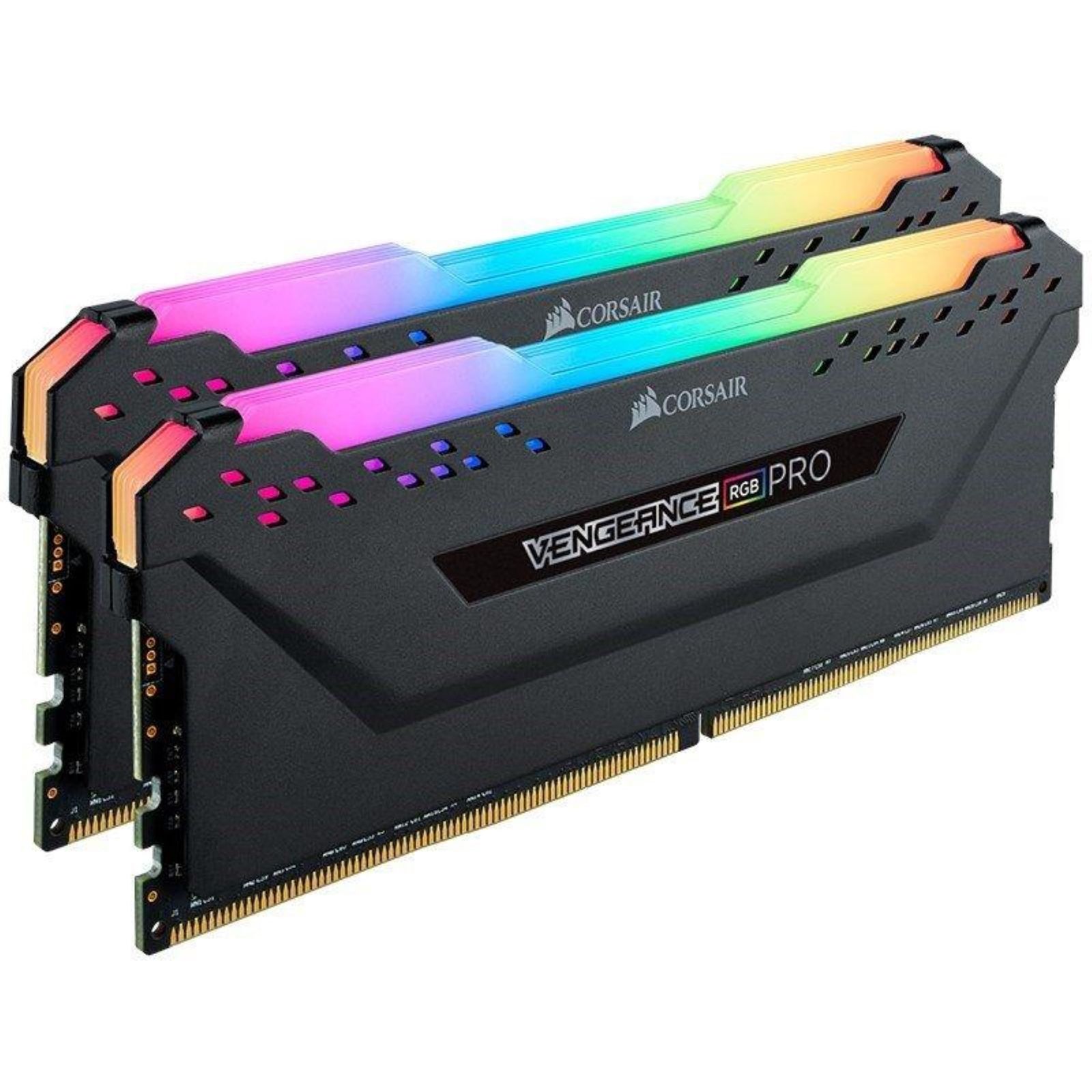 新品 CORSAIR VENGEANCE RGB PRO DDR4 メモリ 16GB（8GB×2）最大2666MHz対応 Intel XMP対応 CL16 デスクトップPC用 ブラック CMW16GX4M2A2666C16
