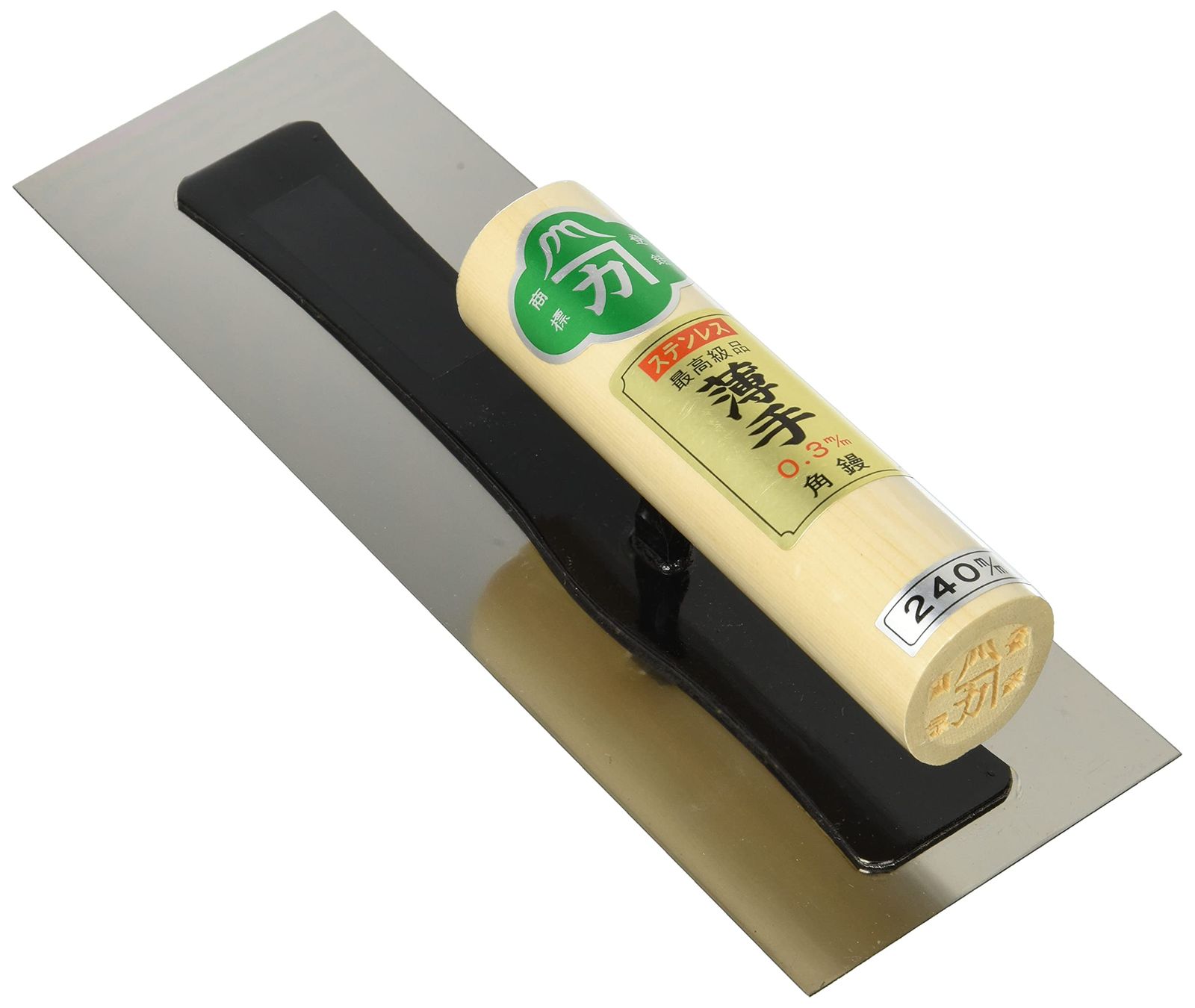 新品 東京西勘(Tokyo Nishikan) 極薄角鏝 ステン ゴールデン富士 65425 240mm 0.3mm厚 本体: 奥行6.6cm 本体: 高さ24cm 本体: 幅8.5cm