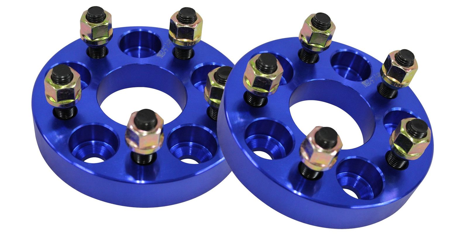 新品 デュラックス(Durax) ワイドトレッドスペーサー 2枚セット PCD114.3 / 5H / M12×P1.5 / 厚さ25mm ブルー SPB0225