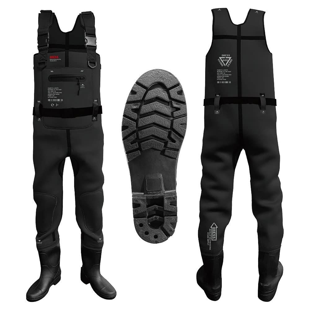 新品 [ドレス] クロロプレン ウェーダー + 胴長靴 S (ラジアルソール) 釣り ウェーディング 胴長 防水 フィッシング 釣り具 長靴 ブーツ サーフ