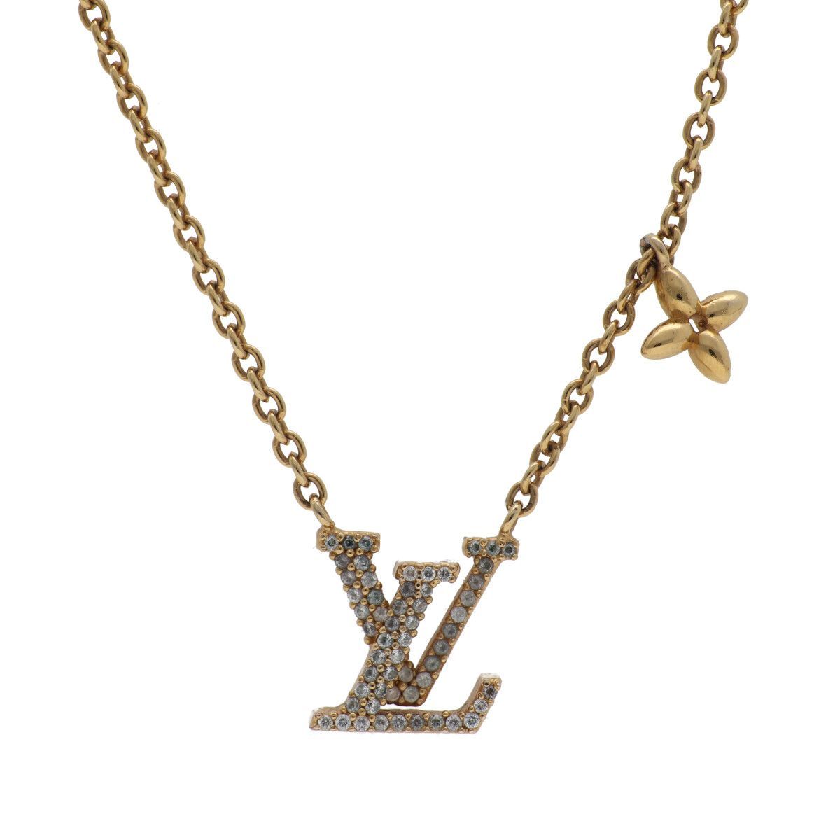 【中古】 LOUIS VUITTON ルイヴィトン ネックレス･LV アイコニック M00596 ゴールド ペンダント 26004030DS