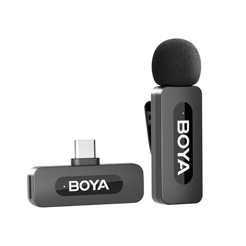 BOYA BY-V10 USB-Cワイヤレスピンマイク - 360°全方向収音 無指向性 充電式10.5g軽量設計 - 100m安定伝送 9時間連続駆動 ? iPhone15 16/iPad/Android Type-C対応 - YouTub 98507562
