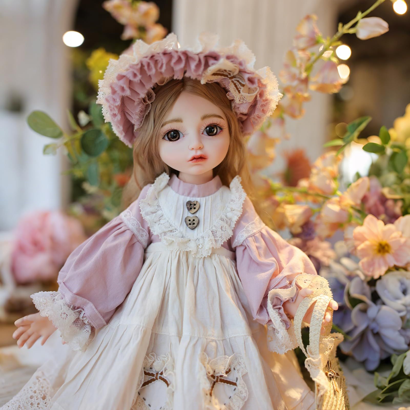 新品 Cloveray 1/4 可愛い ビニール BJDドール 45cm 球体�
1ff8
�節人形 可動15関節 フル可動 ガラスアイ 手作りメイク 洋服・ウィッグ・アイ交換可 無料展示台付き ? バースデイスデイプレゼント・家のインテリア・コレクター向け （名前 Cla