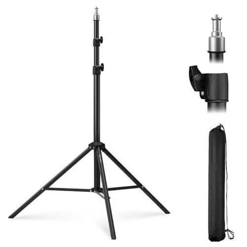 【新品】K&F CONCEPT ライトスタンド 撮影用 230cmまで 耐荷重5kg ストロボ スタンド 三脚 1/4ネジ搭載 3段伸縮 持ち運び便利 ソフトボックス cobライト リングライトに対応 アウトドア撮影 ビデオ インタビュー ユ 664d1f5e