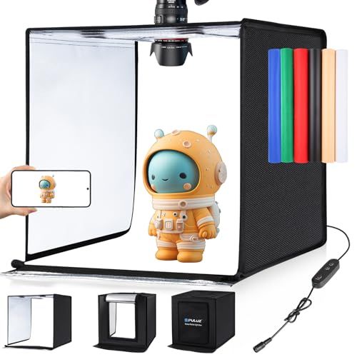 【新品】PULUZ 【 60cm】功率：36W 色温：5500K 、LED：2 x 68 PCS 撮影ボックス、撮影ブース 、写真用ライトボックス ポータブ 撮影ボックス ルフォトスタジオライトボックス 折りたたみ式フォトボックス、柔らかい照 cfc0e2ec