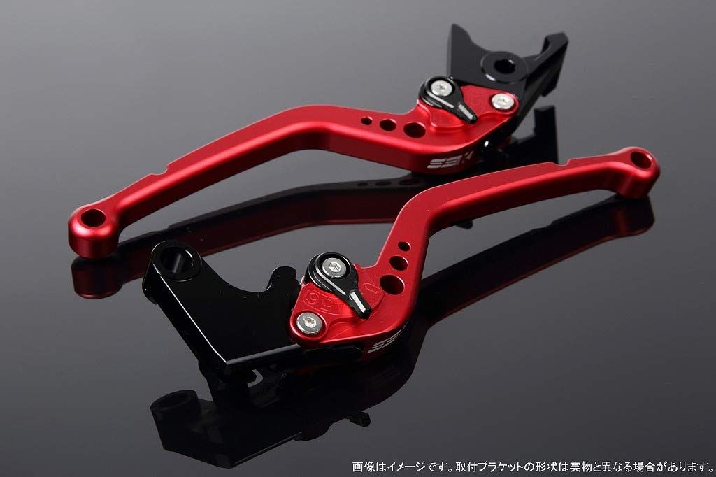 新品 SSK スピードラ アジャストレバーセット スタンダードロング レバー本体カラー:マットレッド アジャスターカラー:マットブラック SUZUKI GSX-S125/GSX-R125 2017-2019