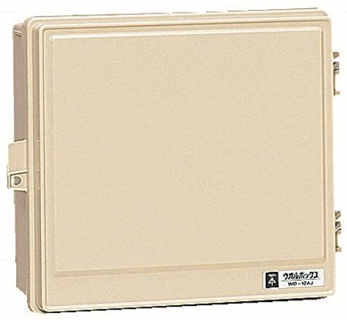 新品 未来工業 プラスチック製防雨ボックス ウオルボックス Aタイプ 屋根無 ヨコ型 280×332×133mm ライトブラウン 1個 WB-12AOLB