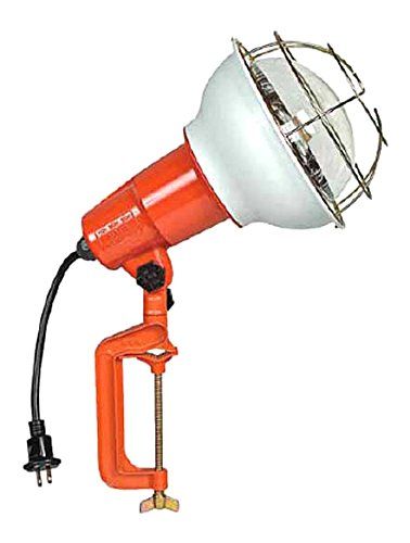 新品 ハタヤ (HATAYA) 日本製 照明 白熱灯 屋外用 (防雨型) 防水 500W型 全光束6300Lm コード0.3m 太さ0.75? サビに強い バイス取り付け 作業灯 ワークライト 業務用 工場用 建設現場 RE型作業灯 RE-500