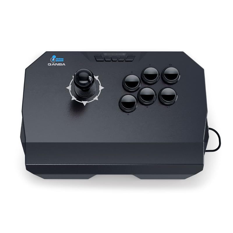 【軽量コンパクトレバー】 Qanba N1 Thunder Arcade Joystick クァンバ N1 サンダー アーケード ジョイスティック (PC対応) カジュアルユーザー向け軽量コンパクトモデル N1-BQkk