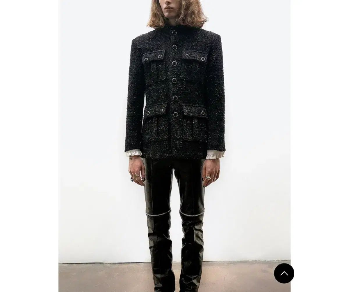 untage (アンテージ) ラメ ブークレ ツイード フィールド ジャケット (未開封 新品)