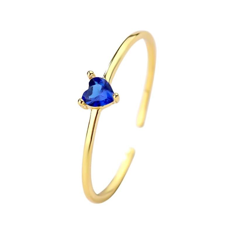 [gulamu jewelry] 指輪 レディース フリーサイズ ハート 一粒 細め 華奢 リング レディース プラチナ仕上げ シルバー925 0