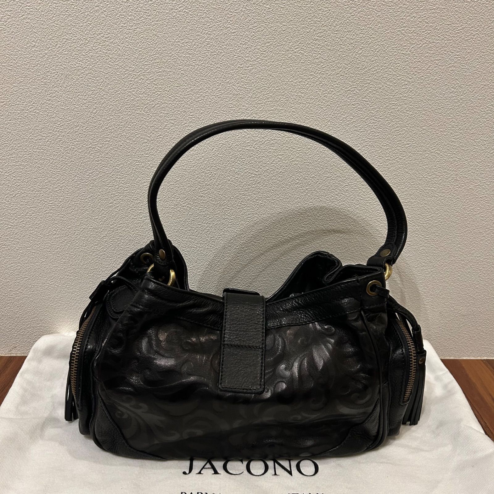 美品 イタリア製 JACONO ヤコノ レディース ハンドバッグ パーティー 