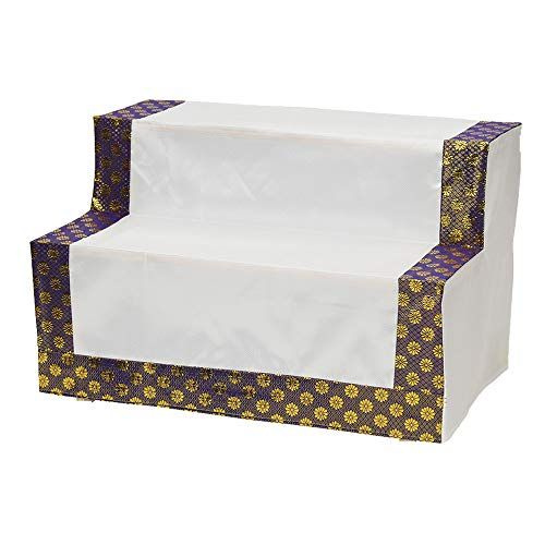 お仏壇のはせがわ 盆用品 お盆飾り 折りたたみ式盆棚 2段 幅74cm J 金襴 どんす付き セット お盆 初盆 新盆e a1c619f7
