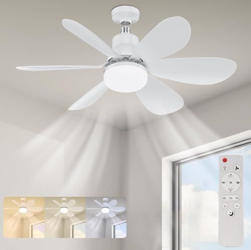 Batone シーリングファンライト 30W シーリングライト扇風機 120W相当 3,000lm LED シーリングファンライト 扇風機 DCモーター E26口金?化 メモリー/タイマー機能 リモコン付き 6-8畳 軽量 省電力 電球色 昼 bdacb278