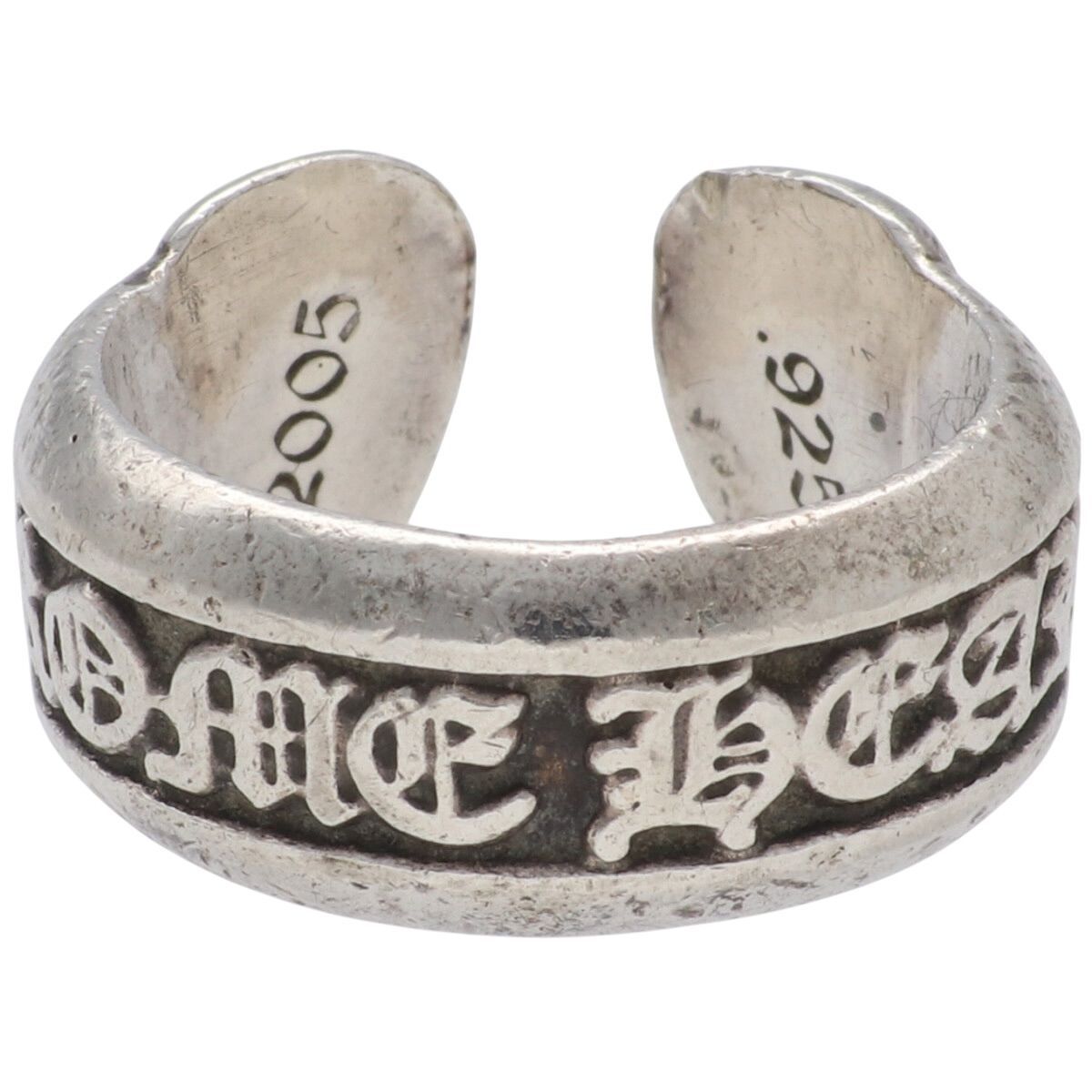 中古】 CHROME HEARTS クロムハーツ スクロールラベルリング スモール 