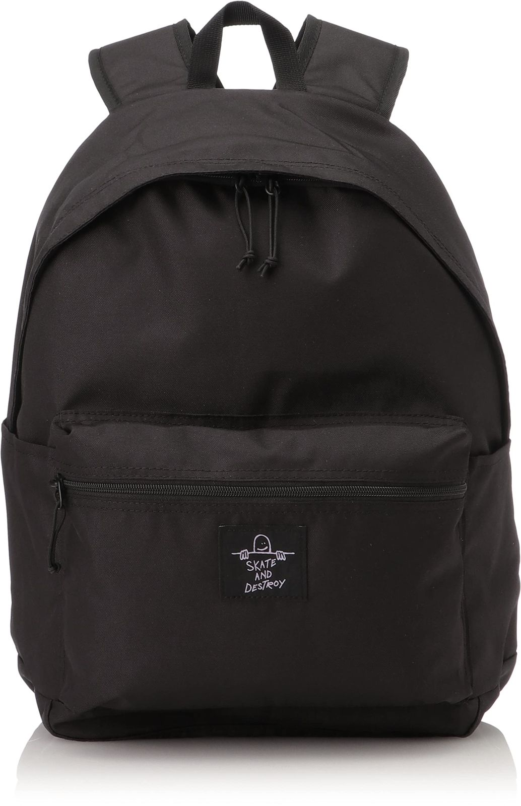新品 [スラッシャー] リュック 22L (スケートグラフィック)[ THR-272 / Back Pack 22L ] A4収納 BKLP_ブラック・ライトパープル FR