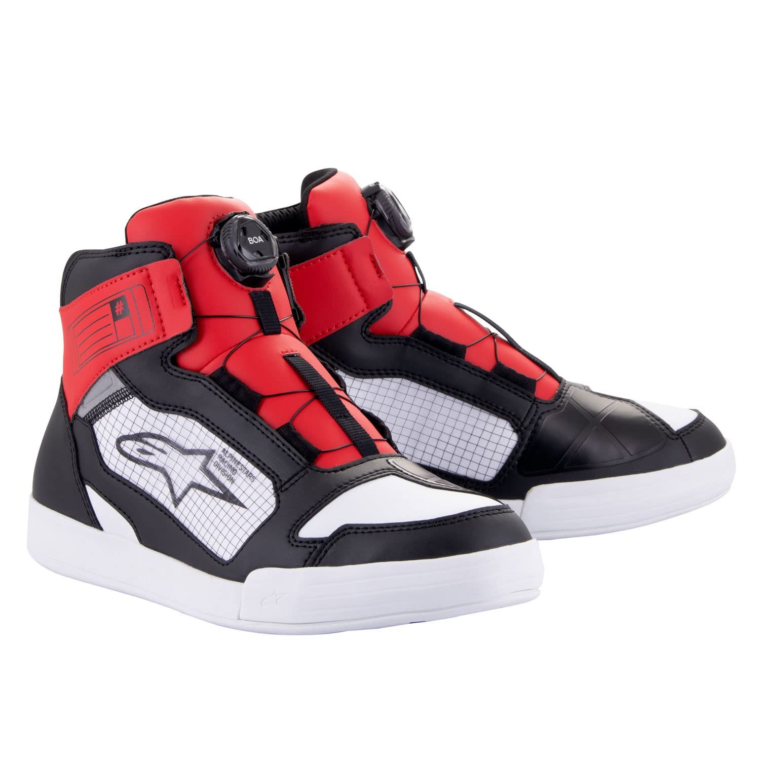 新品 [アルパインスターズ] バイクシューズ AXIOM BOA WATERPROOF SHOE *ASIA US7 25.0cm BLACK WHITE RED 2542522