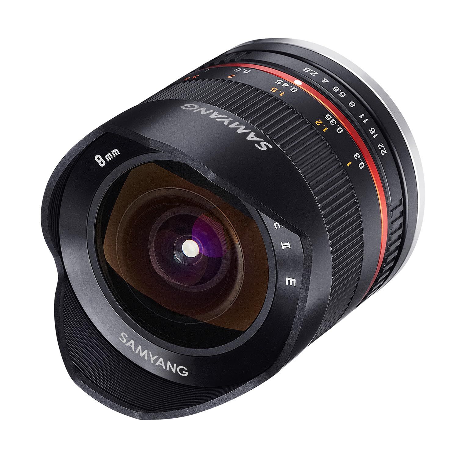 新品 SAMYANG 単焦点魚眼レンズ 8mm F2.8 II ブラック フジフイルム X用 APS-C用