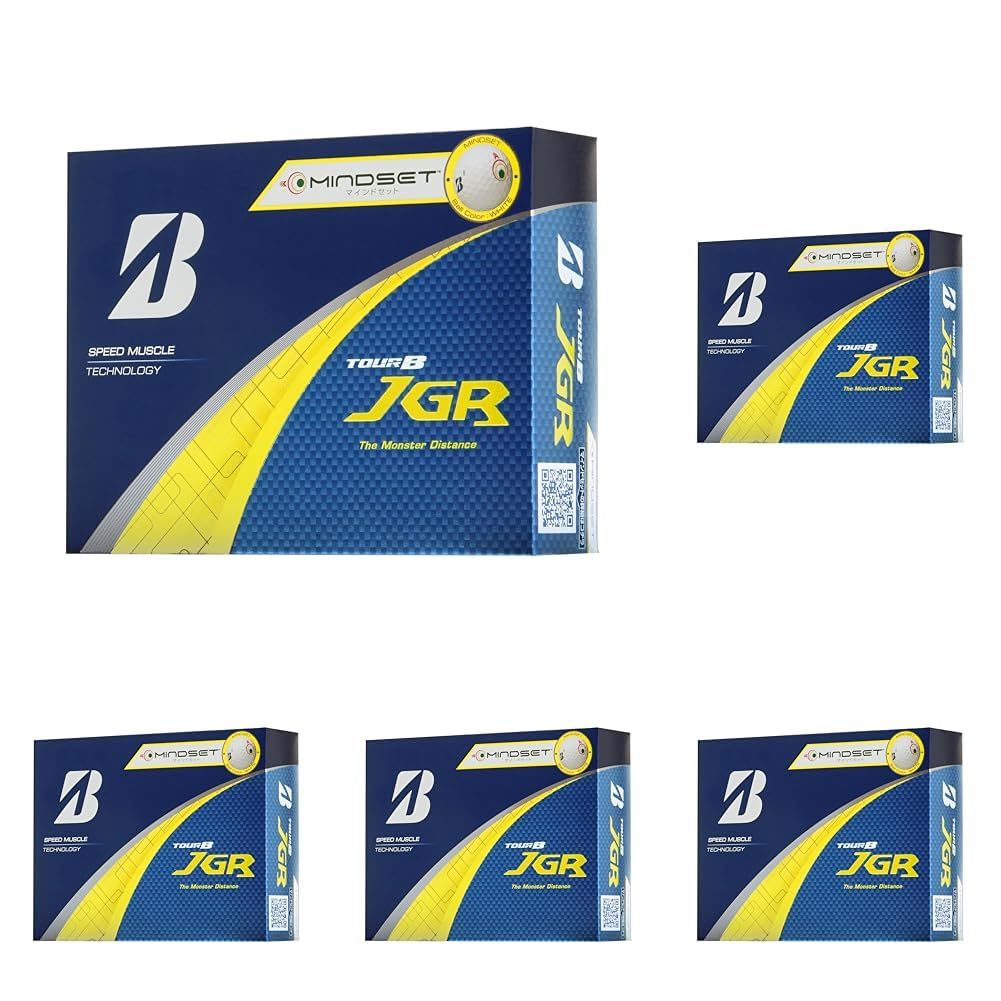 新品 BRIDGESTONE(ブリヂストン)ゴルフボール TOUR B JGR 2025年モデル 12球入 ホワイト マインドセット J5WXM (× 5)
