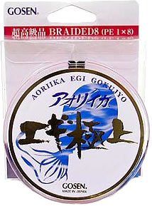 新品 ゴーセン(GOSEN) ライン アオリイカ エギ極上 蛍光オレンジ/ホワイト 0.8号 GS-488