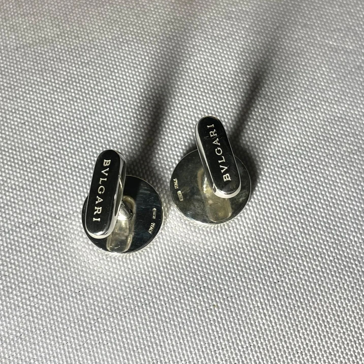 美品 希少 BVLGARI ブルガリ ブラックオニキス & スターリングシルバー