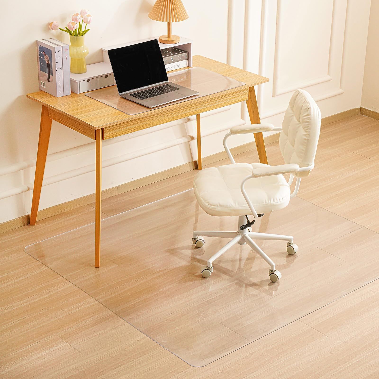 新品 PVC製 チェアマット エンボス加工 透明 床保護マット 直径120*220cm 厚さ1.5mm 透明 ゲーミングチェアマット 滑り止め お手入れ簡単 床暖房対応 凹みキズ