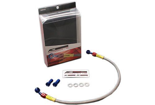 新品 ACパフォーマンスライン(AC-PERFORMANCELINE) ブレーキホース [ソケット ブルー/レッド] 【DUCATI 900SS/MHR ベベル】 リア用