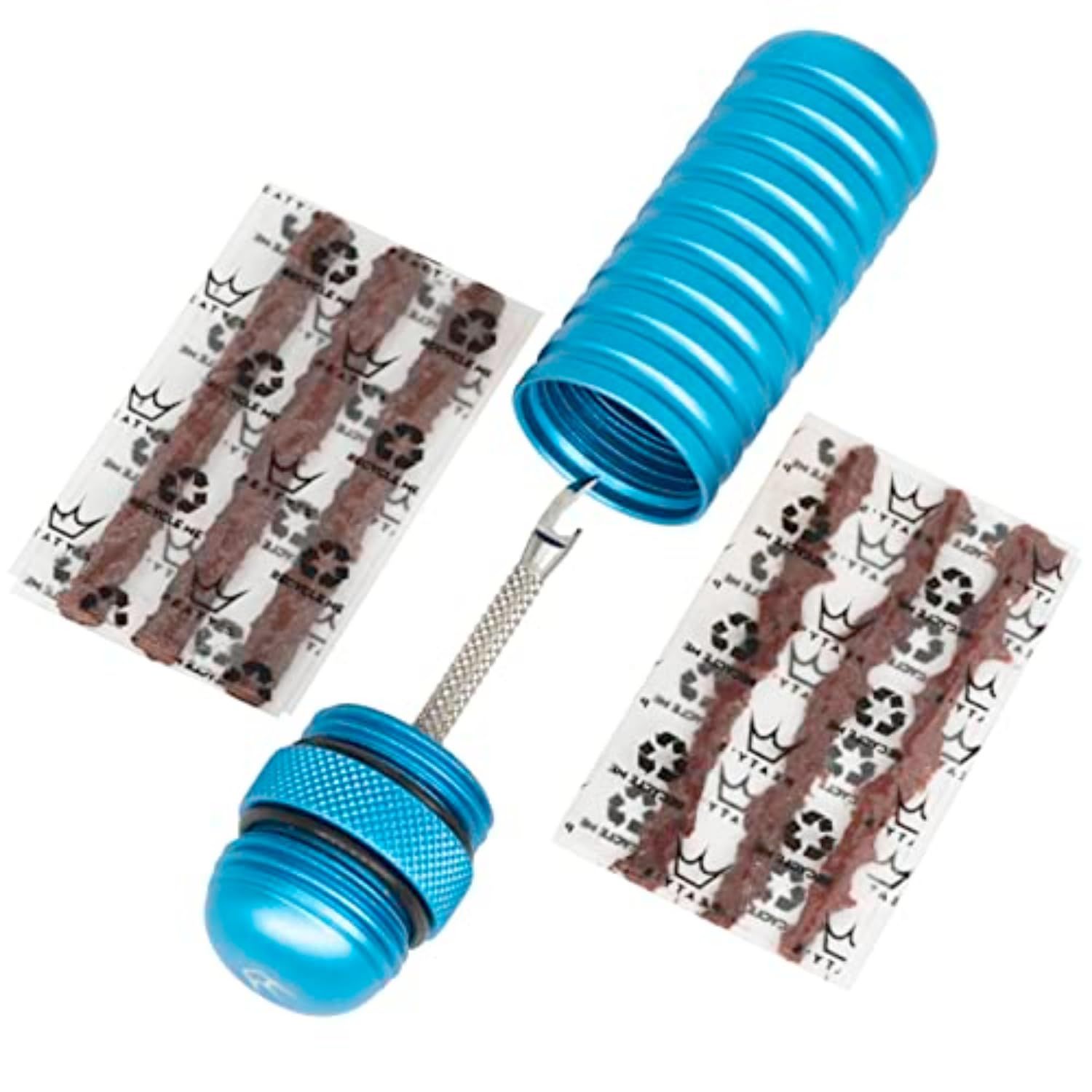 新品 自転車 チューブレスタイヤ パンク修理 パッチ プラグ 応急 Peaty's (ピーティーズ)Holeshot Tubeless Puncture Plugger Kit - Turquoise