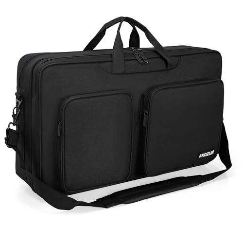 AKOZLIN DJ コントローラー 保護ボックス DJ バッグ for Pioneer DDJ FLX4 SB SB2 SB3 RB DDJ 400 DDJ収納ケース 保護バッグ 撥水生地 54×32×14cm ブラックe 3f3cf6ba