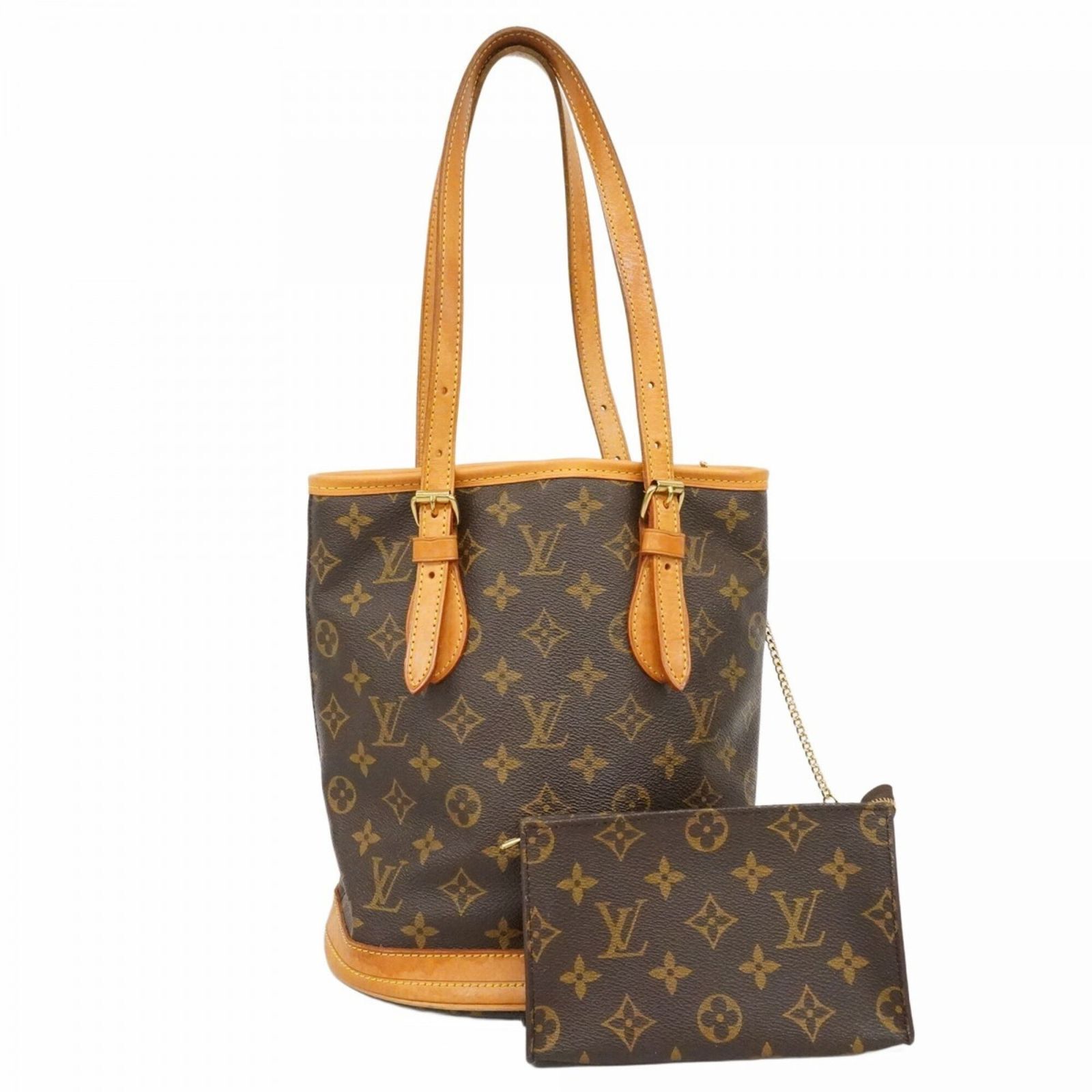 ルイ・ヴィトン(Louis Vuitton) ルイ・ヴィトン トートバッグ モノグラム バケットPM M42238 ブラウンレディース