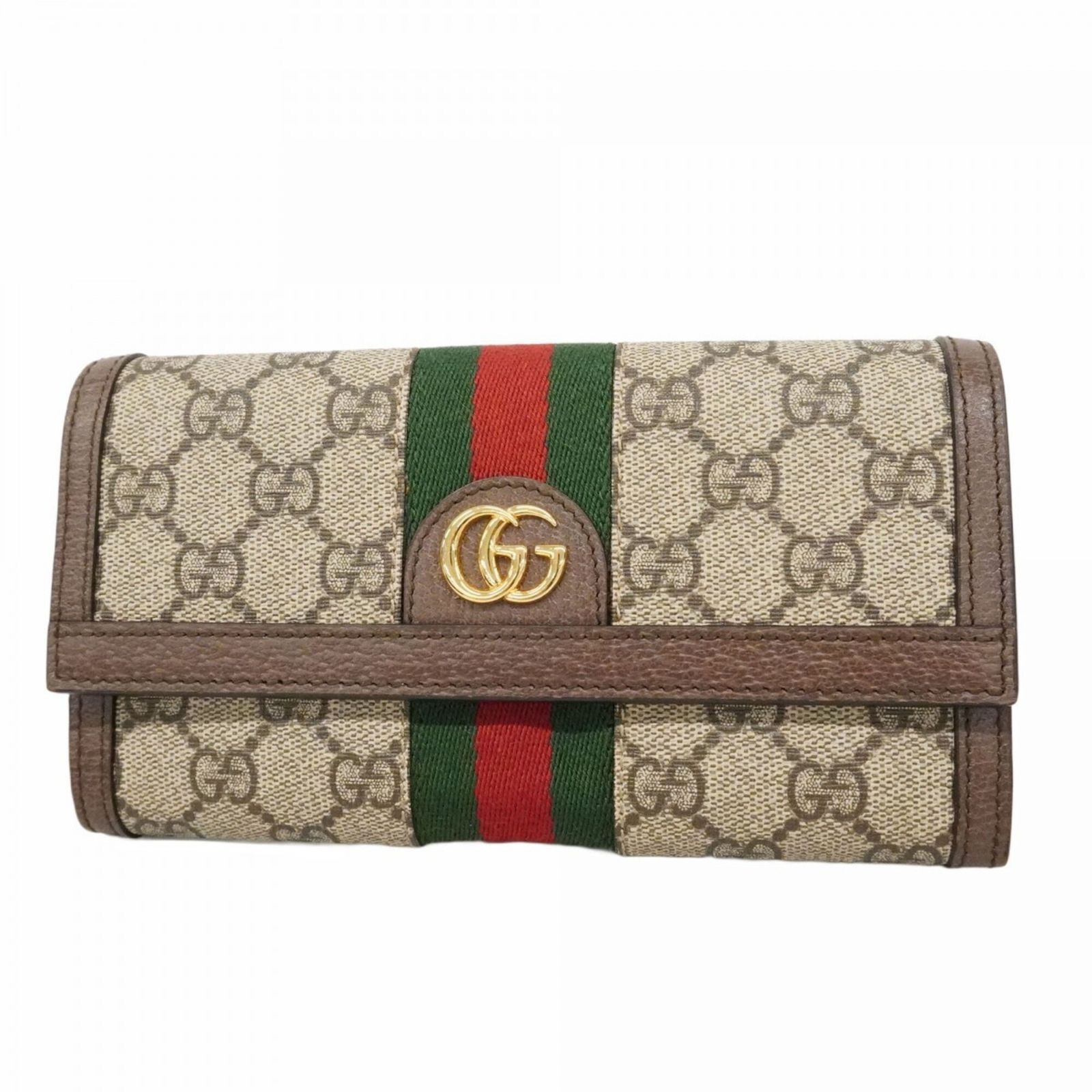 グッチ(Gucci) グッチ 長財布 オフィディア 523153 ベージュ ブラウン レディース