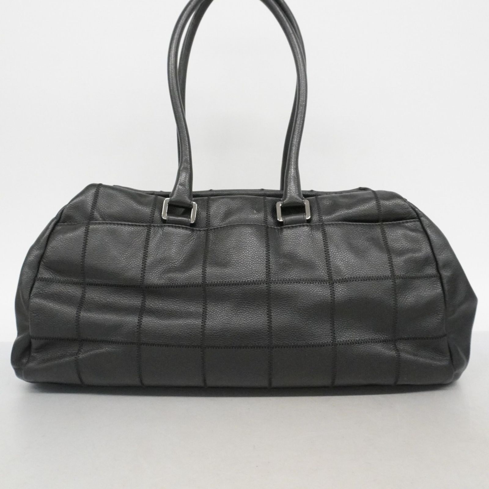 シャネル(Chanel) シャネル ハンドバッグ チョコバー レザー ブラック