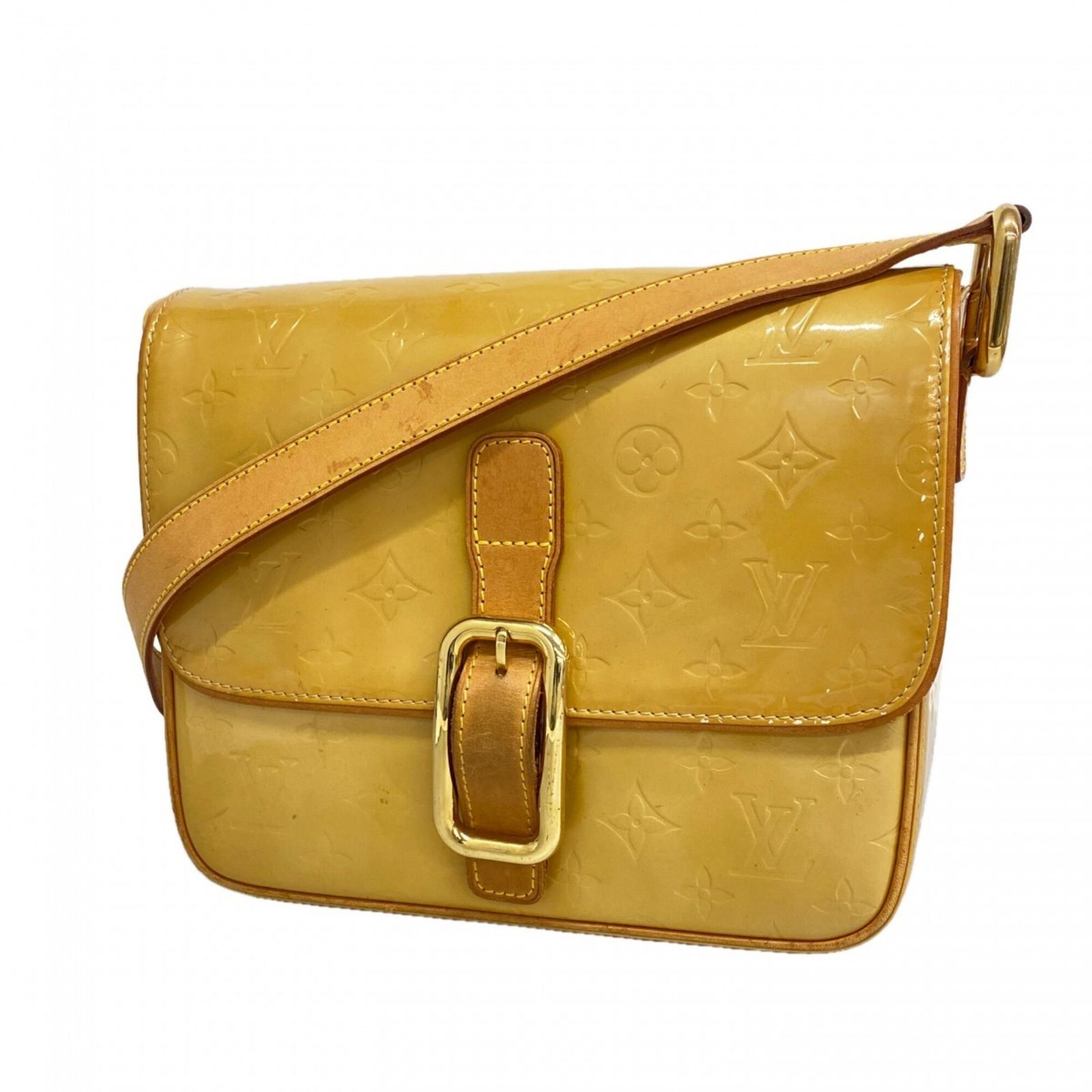 ルイ・ヴィトン(Louis Vuitton) ルイ・ヴィトン ショルダーバッグ ヴェルニ クリスティGM M91147 ベージュレディース
