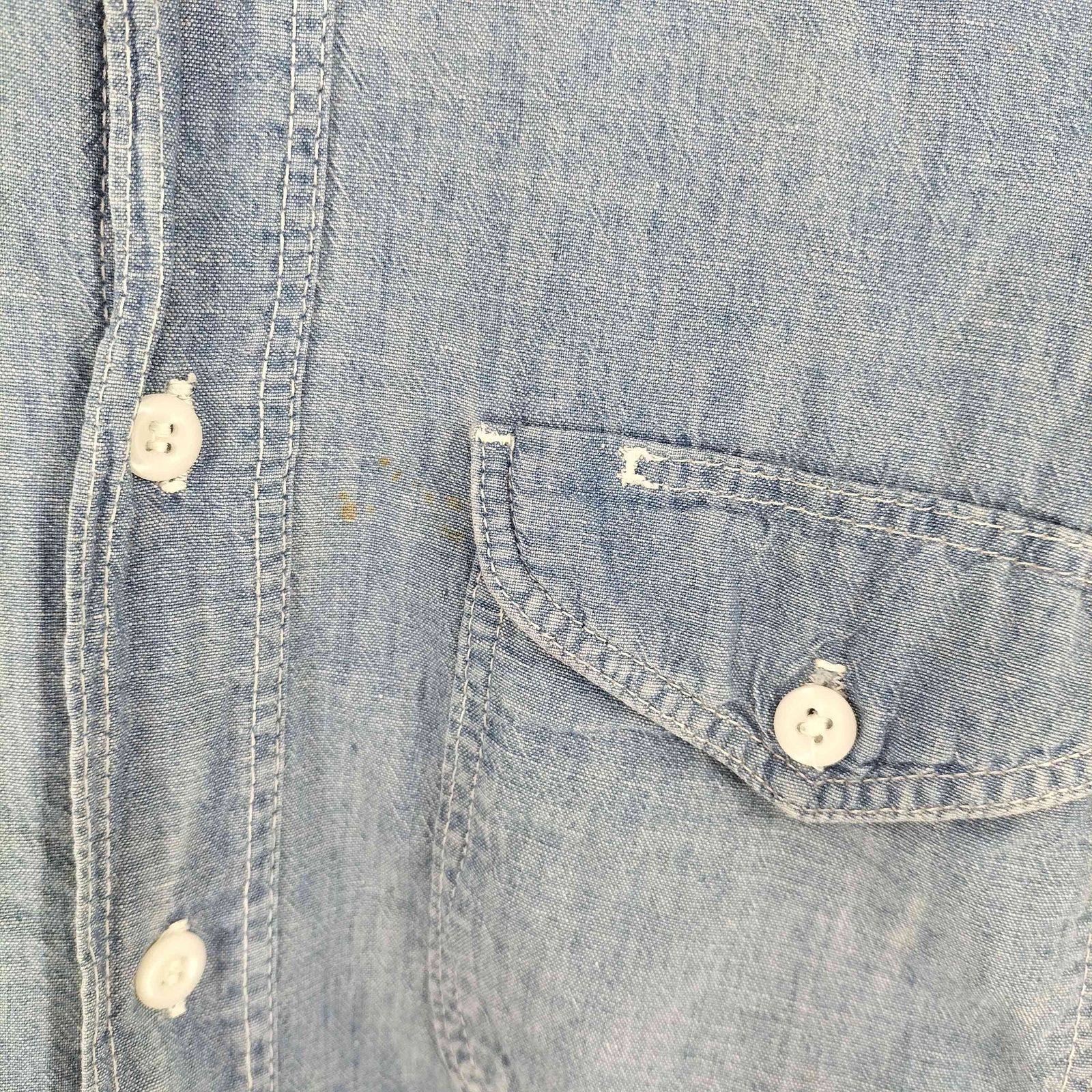 オシュコシュ OSHKOSH 60s 刺繍タグ シャンブレーシャツ メンズ 記載