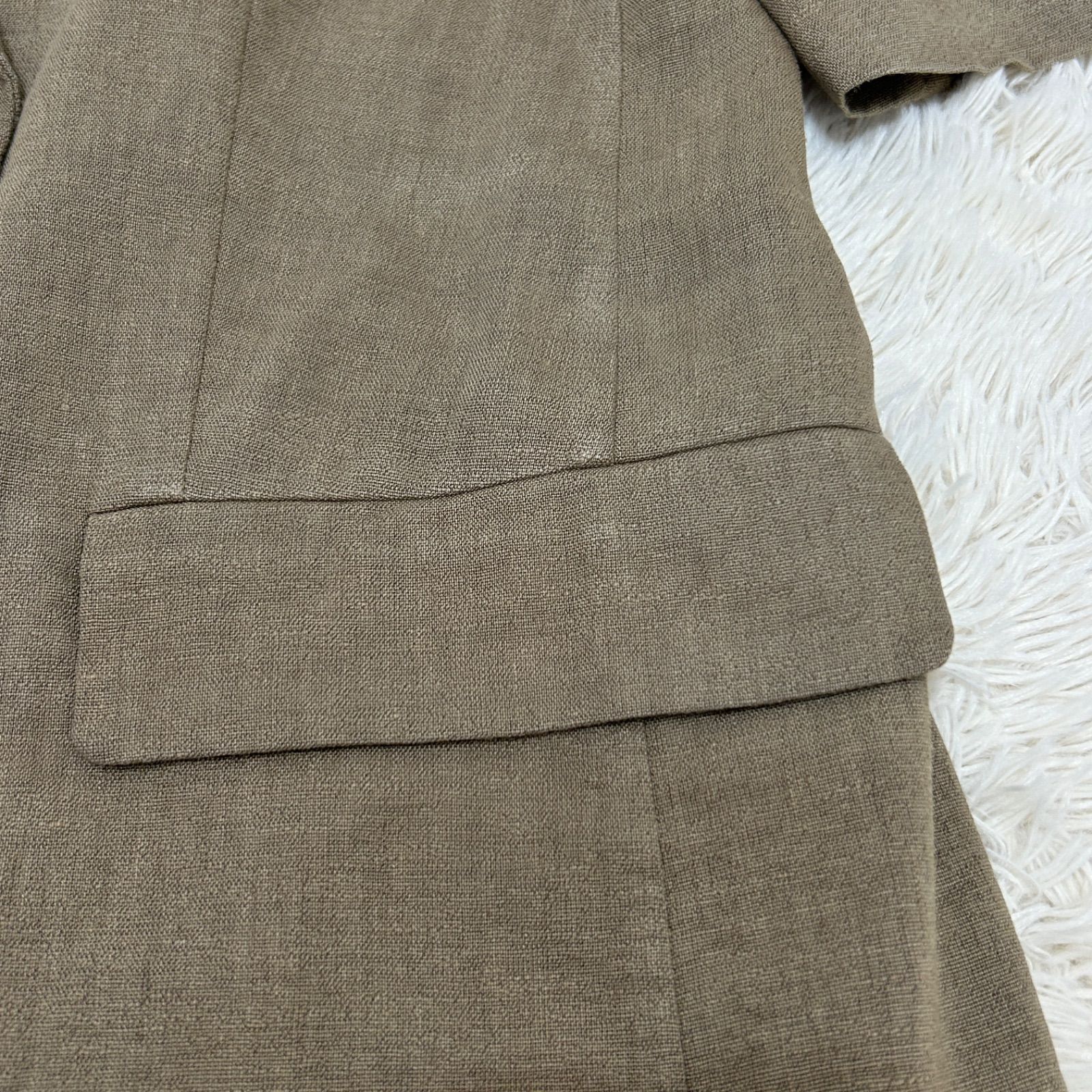 JOURNAL STANDARD L'ESSAGE リネンストレッチハーフスリーブジャケット