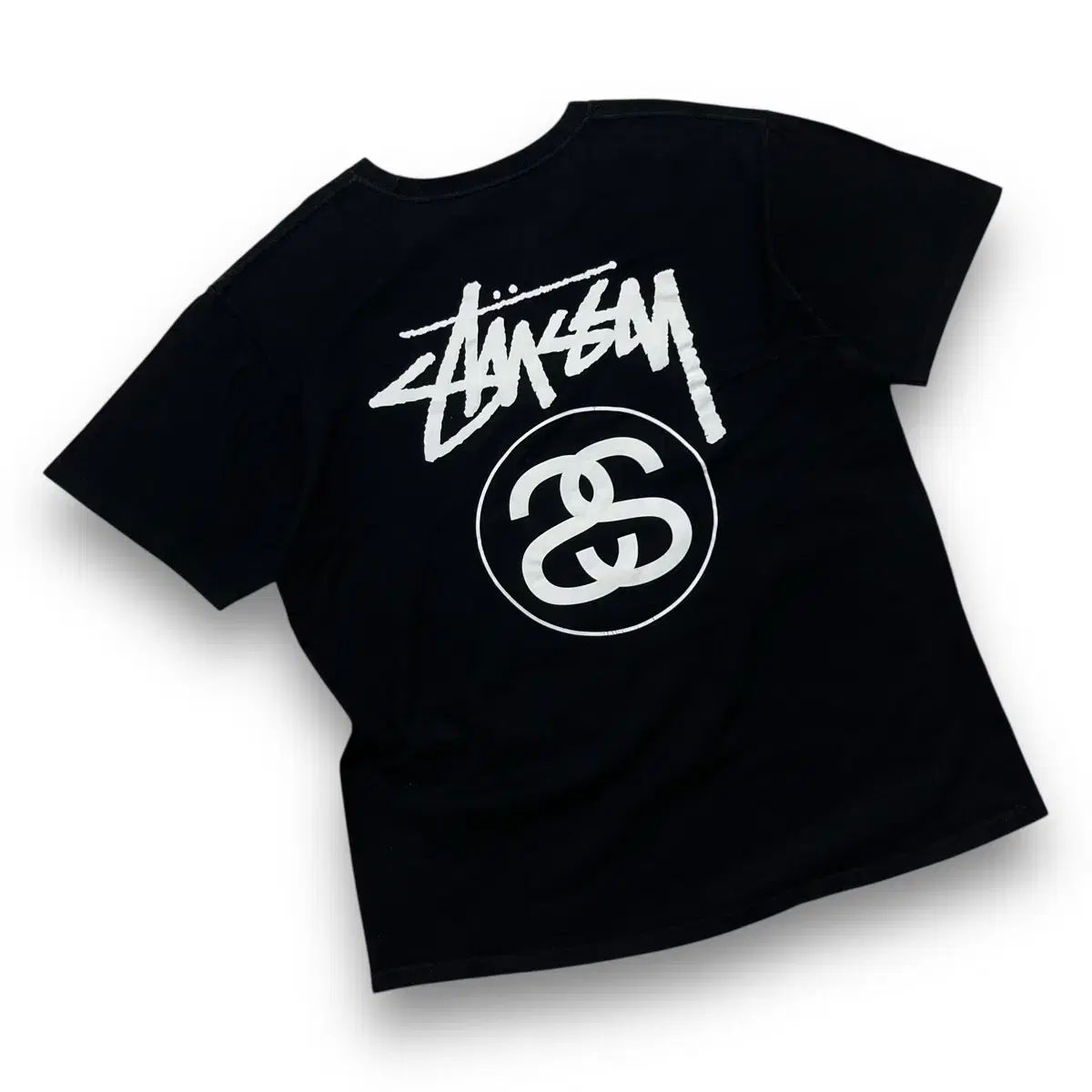STUSSY ダブル SS リング ダーク 半袖 Tシャツ