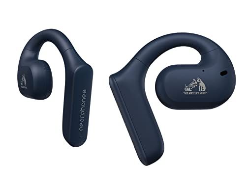 JVCケンウッド Victor ワイヤレスイヤホン bluetooth nearphones 耳をふさがない ながら聴き テレワーク 耳掛け イヤーフック 最大17時間再生 ネイビー HA-NP35T-A/ f3e3d941