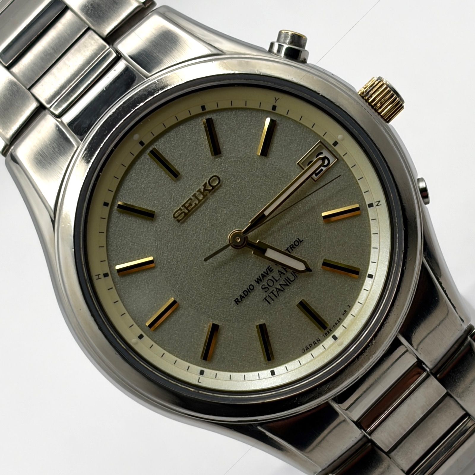 T853）希少！良品 正常稼働【渡辺力氏デザイン】SEIKO セイコー 電波 