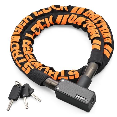 デイトナ(Daytona) バイク用 ワイヤーロック φ20mm ストロンガースチールリンクロック 鍵タイプ 1200mm ブラック 97661送料無料 2290390f